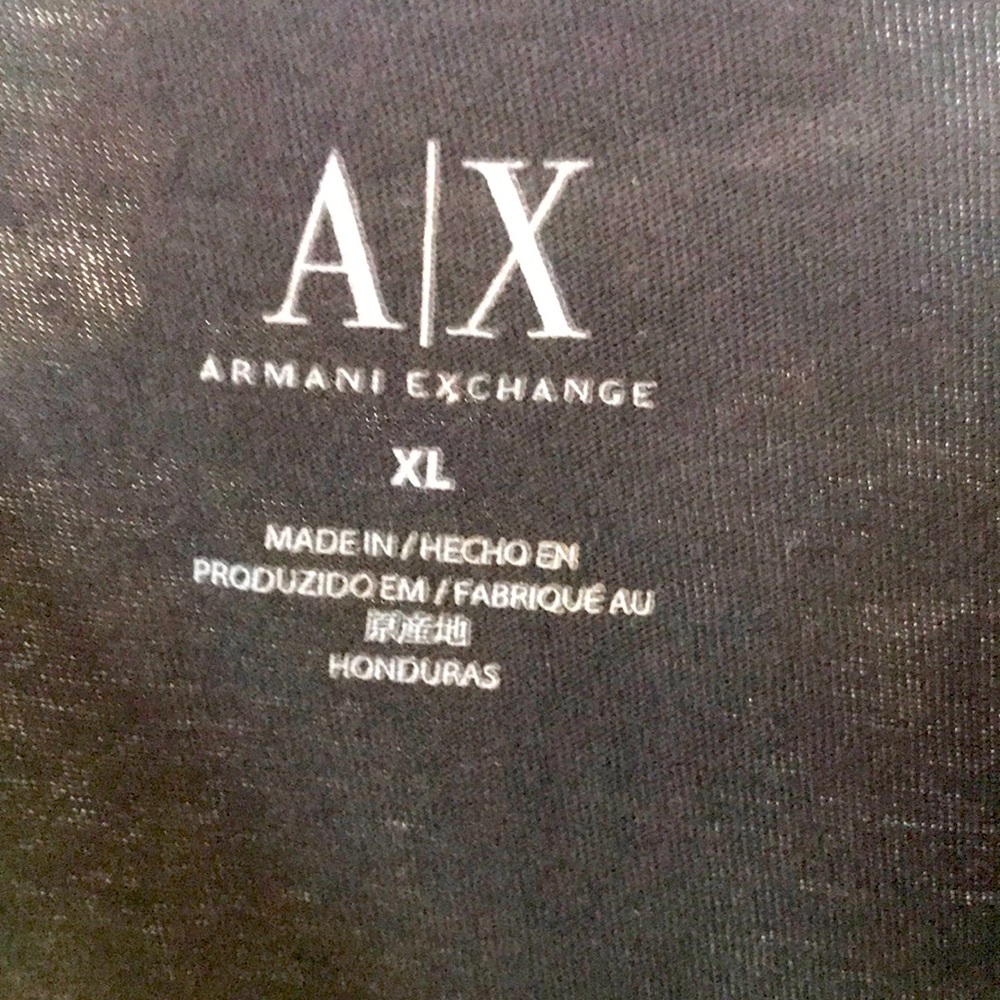 Armani black t shirt.